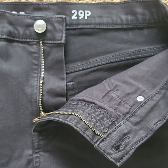 J. Crew 9" Black Demi Boot Crop with Frayed Hem - Size 29P - Picture 9 of 11